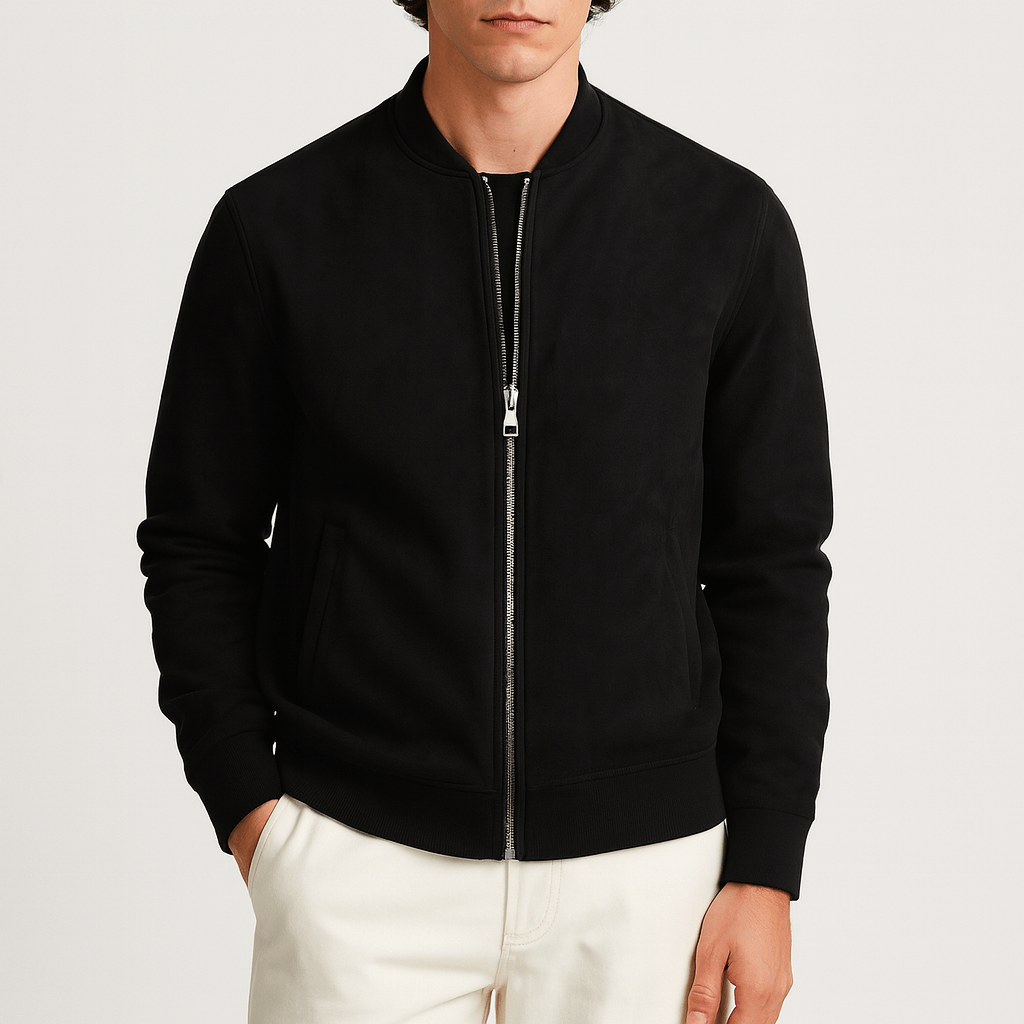 Novyska | Klasyczny krój bomberka z żebrowanymi wykończeniami