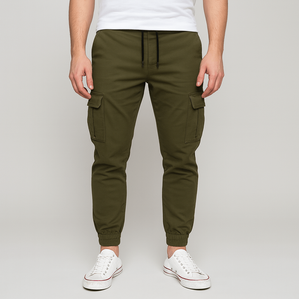 Novyska | Miękki materiał joggery cargo
