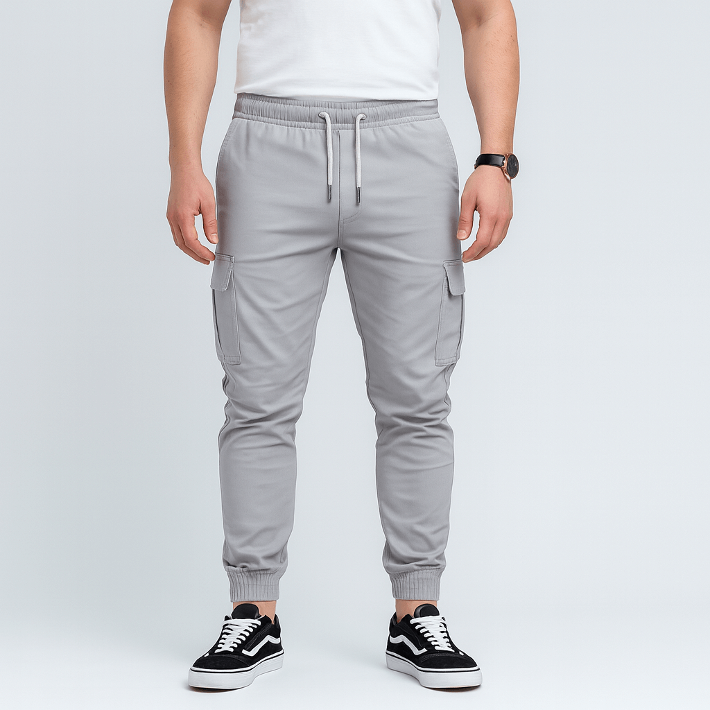 Novyska | Miękki materiał joggery cargo