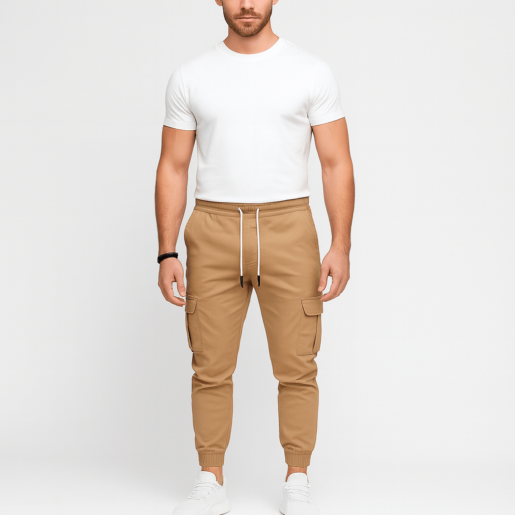 Novyska | Miękki materiał joggery cargo