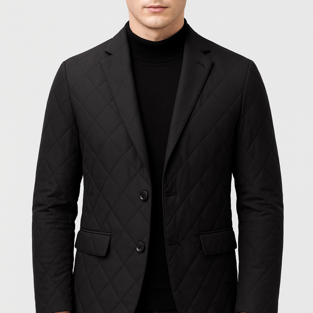 Novyska | Pikowana kurtka zimowa z diamentowym wzorem