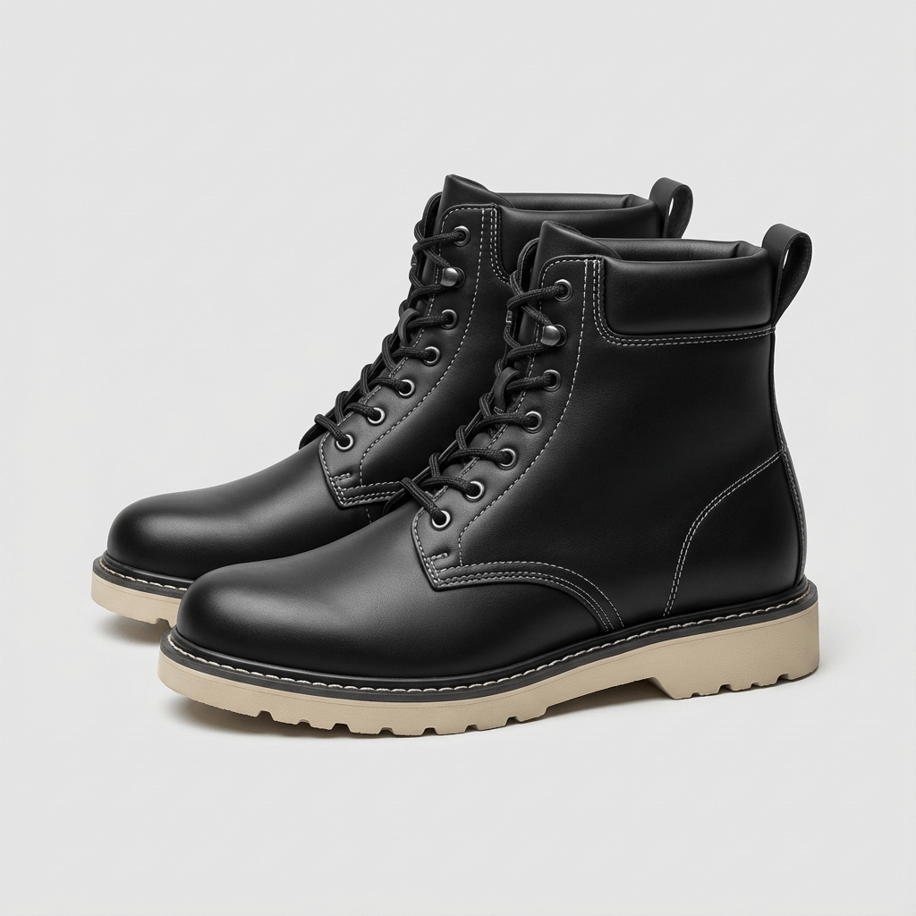 Novyska | Wysokie buty z mikrofibry z gumową podeszwą